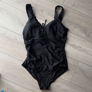 Kona Sol One Piece Swim- Black- Womens M